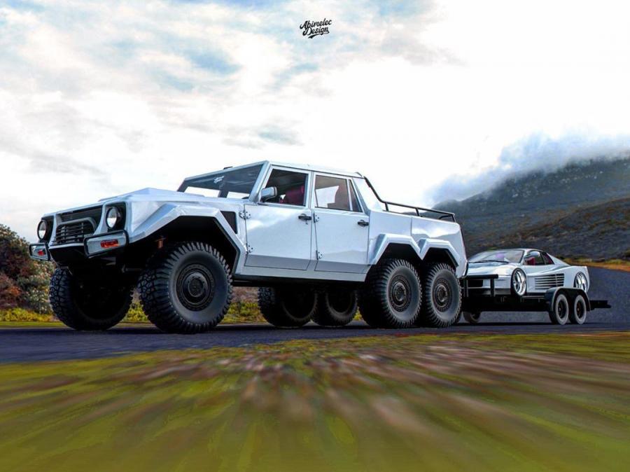  Lamborghini LM002 6x6 by Abimelec Arellano 2019 года  (фото 7 из 8)